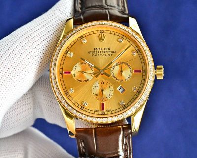 Rolex Datejust 9100 Movement 316L Steel 41*10mm Diamond Bezel Watch